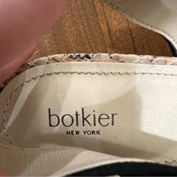 Botkier Shayla Block Heel Snake Slingback Pump Sandal Size 10 - Picture 6 of 9